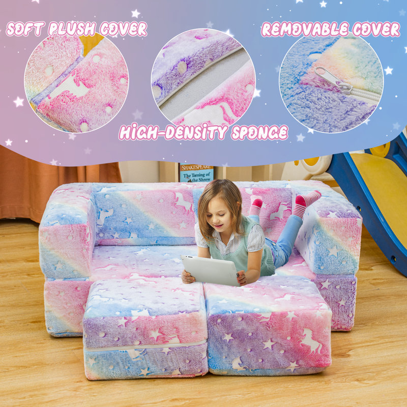 2 Seater Velvet Sofa & Chaise