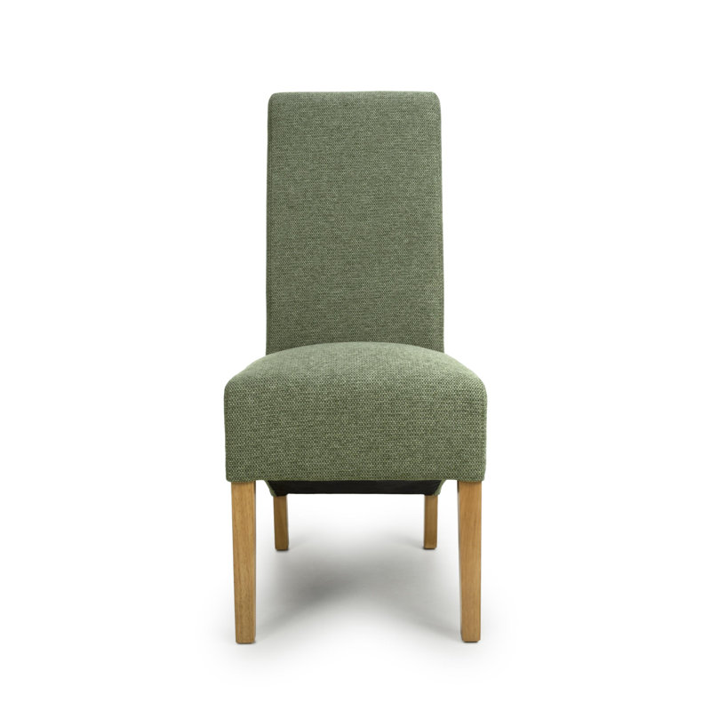 Canica 49cm H Polyester Upholstered Side Chair, Green