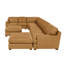 Canapé modulaire en cuir à large assise, parfait pour un confort personnalisable et des espaces de vie élégants.