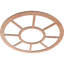 Médaillon de plafond en bois ajouré 20 po x 7 pi 1/4 po x P 3/8 po Grace, cerise-63412125-63412146