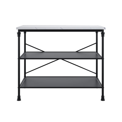 Cornisha Melamine Kitchen Island