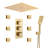 AquaRhapsody Flush Ceiling Mounted Luxury Shower System with 6 Body Jets and LED Lights-81076507