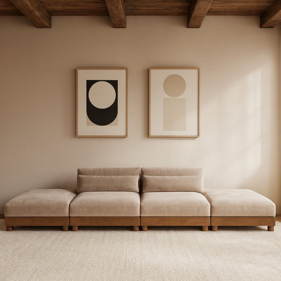 Canapé modulaire rembourré 4 pièces Oyintari