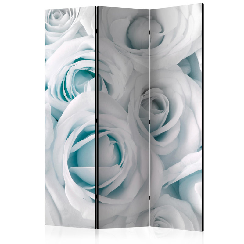 Gisette 135cm W x 172cm H 3 - Panel Solid Wood Folding Room Divider