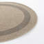 Stockett RoundBoho Jute-Look Beige Brown Area Rug-1033008811