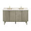 Meuble-lavabo double autoportant avec plateau en quartz Blakely-92319987-92319986-124933156
