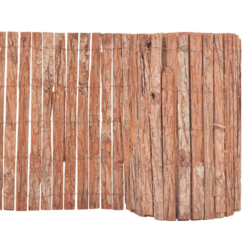 Braun Wood Yard/Privacy Fence, 50cm H x 1000cm W