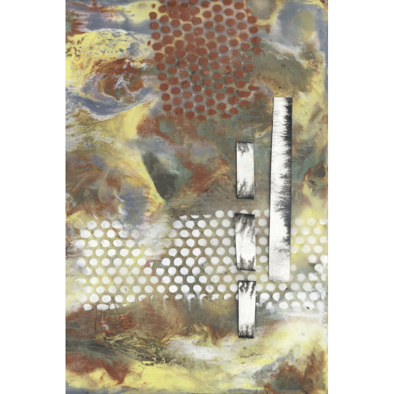 Marbled Pixels II - Wrapped Canvas Print, 122cm H x 81cm W x 3.8cm D