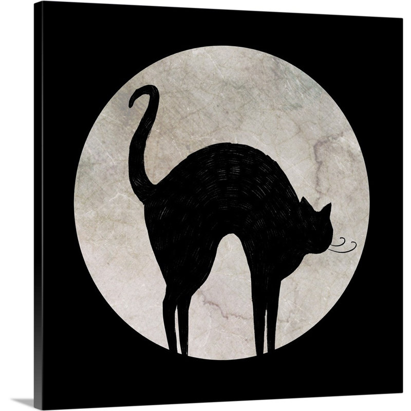 Mystic Moon II par Victoria Borges - reproduction d'art sur toile, H 24 po x l 24 po x P 1,25 po, Toile tendue