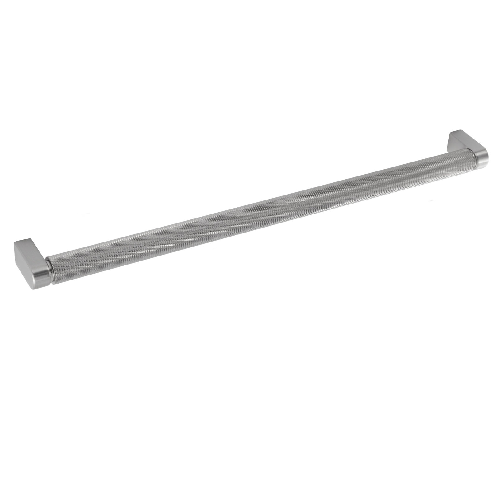 Kent Knurled Bar Cabinet Pull, Satin Nickel, 12"