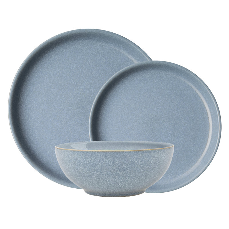 Elements Coupe 12Pc Tableware Set, Blue