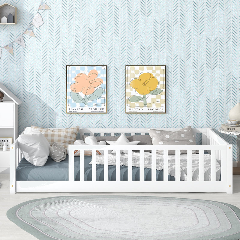 Cabra Kids Twin Toddler Beds, White