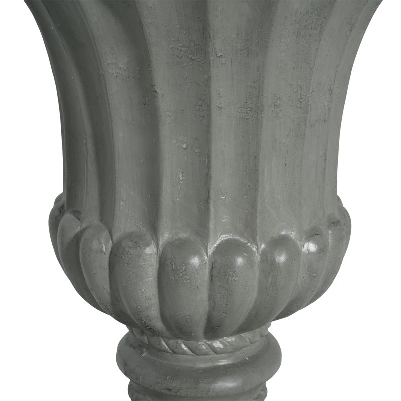 Urne de jardin pour l'extérieur, gris, Gris