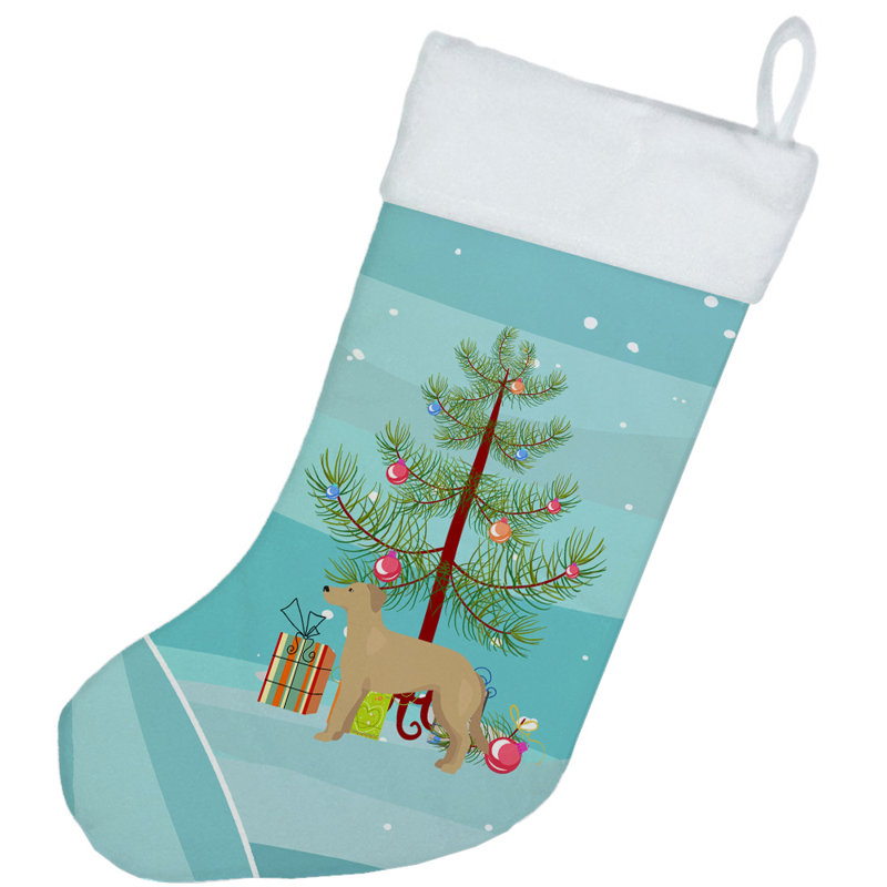 Chaussette de noël joyeux de noël, Sheprador allemand brun