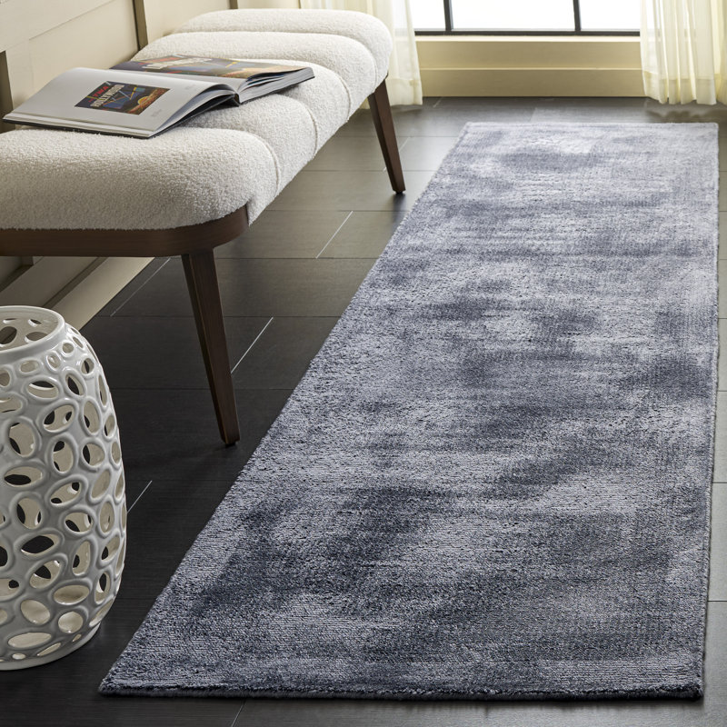 Soho 201 80% viscose; Tapis de couleur unie 20% coton, Tapis de couloir 2 pi 3 po x 8 pi 0 po