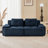 82" Modern L-Shaped Modular Sectional Sofa For Living Room, Corduroy Fabric, 2-Seater Couch With Deep Seat , Pearl-Like Piping, Tufted Design, No Assembly, Anti-Slip Design-1065333678