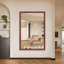 Cadre de miroir surdimensionné en aluminium moderne et polyvalent pour salle de bain, salon et chambre à coucher