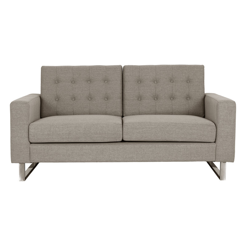 Luff Upholstered 63'' Loveseat, Brown