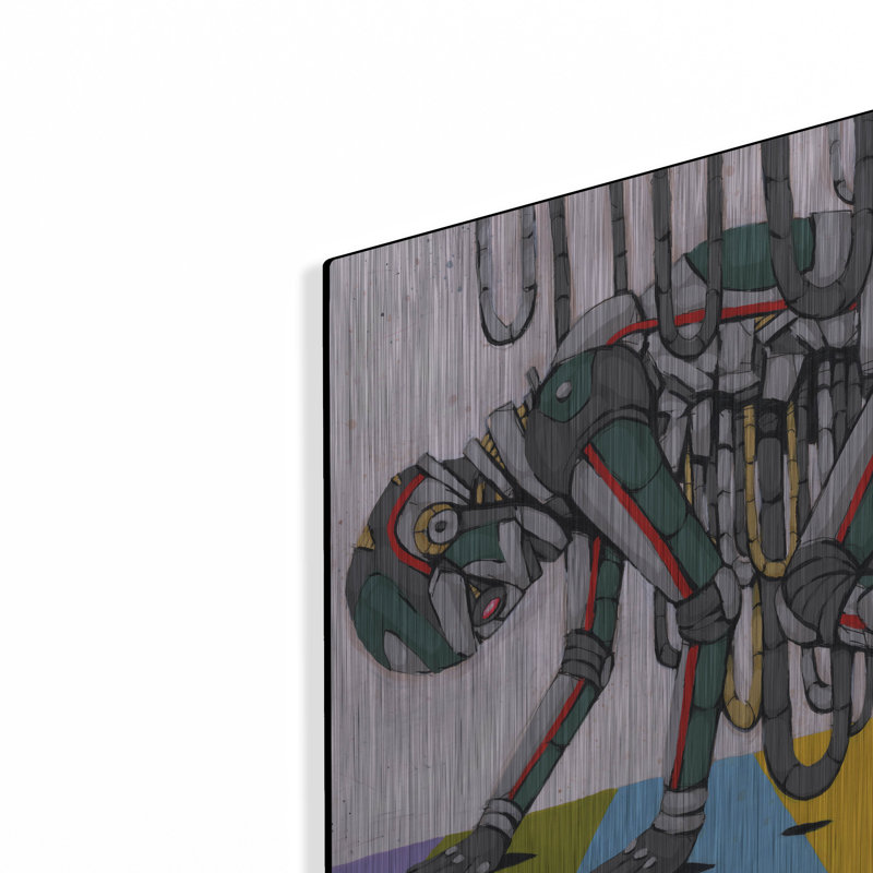 «Spilling My Guts» par Ric Stultz, art mural en métal, H 12 po x l 16 po