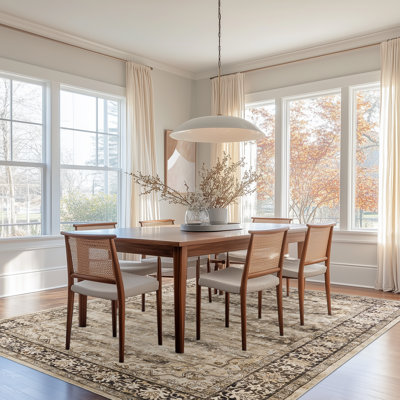 Redenhalk Area Rug GreyBrown, Machine Washable Rug,Soft Accent Rugs,Non-Slip Non-Shedding Low-Pile Floor Carpet
