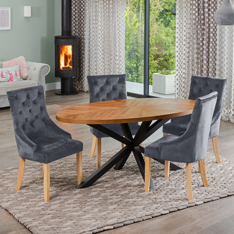Soderquist 4 - Person Dining Set, Grey