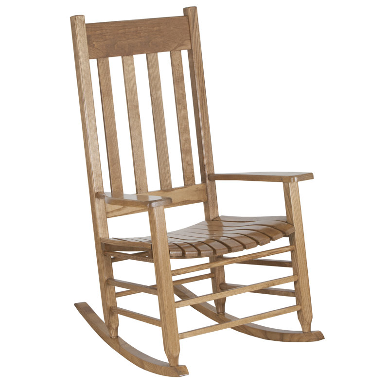 Chaise berçante d'extérieur en bois massif, Érable