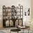 Coetzee Boho 3-Shelf Bookshelf Cabinet With Rattan Doors-101988837
