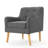 Alcide Mid-Century Modern Upholstered Tufted Armchair with Natural Wood Legs-1795470480