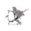 Song Bird Pewter Metal Handcrafted Napkin Ring