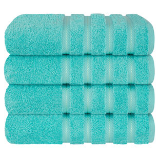 Mainstays Soft & Plush Touch 14 Piece Cotton-Recycled Polyester Bath Towel  Set, Blue