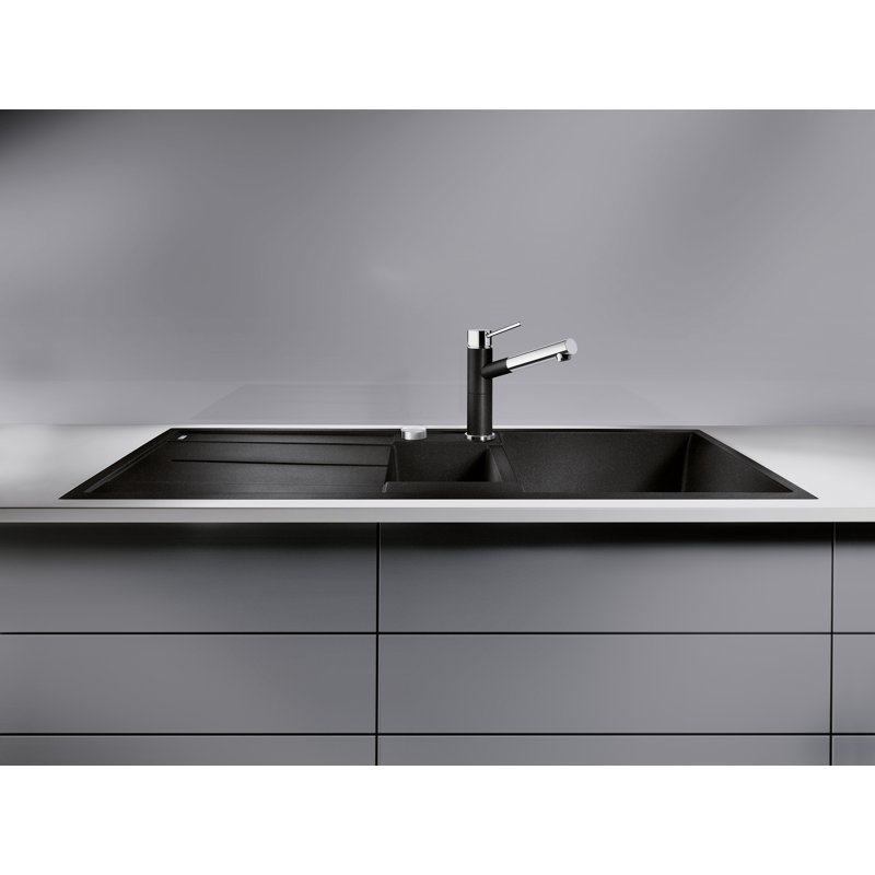 Metra 1.5 Bowl Inset Kitchen Sink, Anthracite