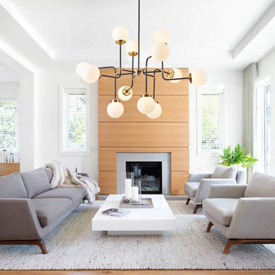 Northampton 12 - Light Dimmable Sputnik Modern Linear Chandelier