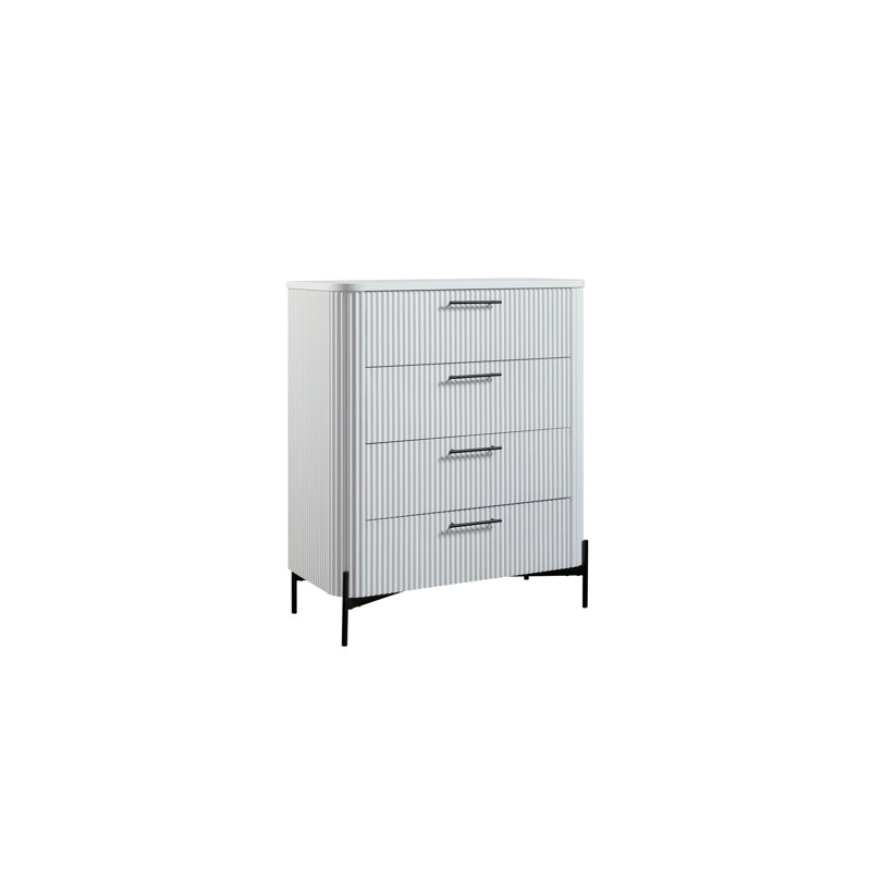 Eastville 4-Drawer Chest, White