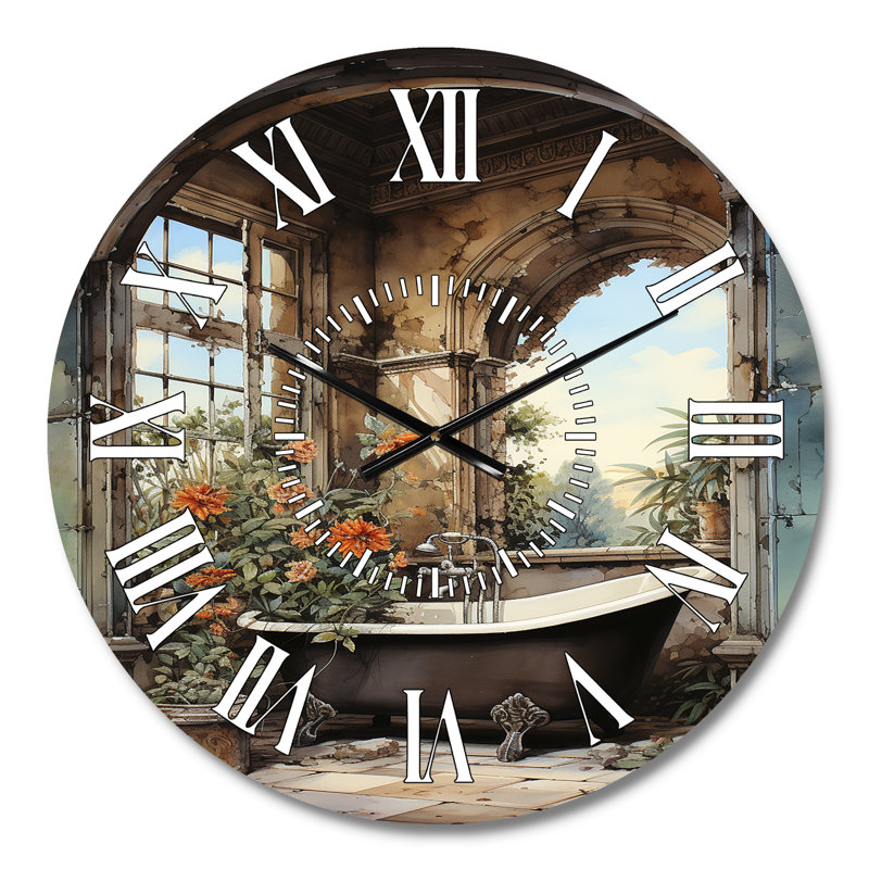 Horloge murale pour salle de bain, Médium