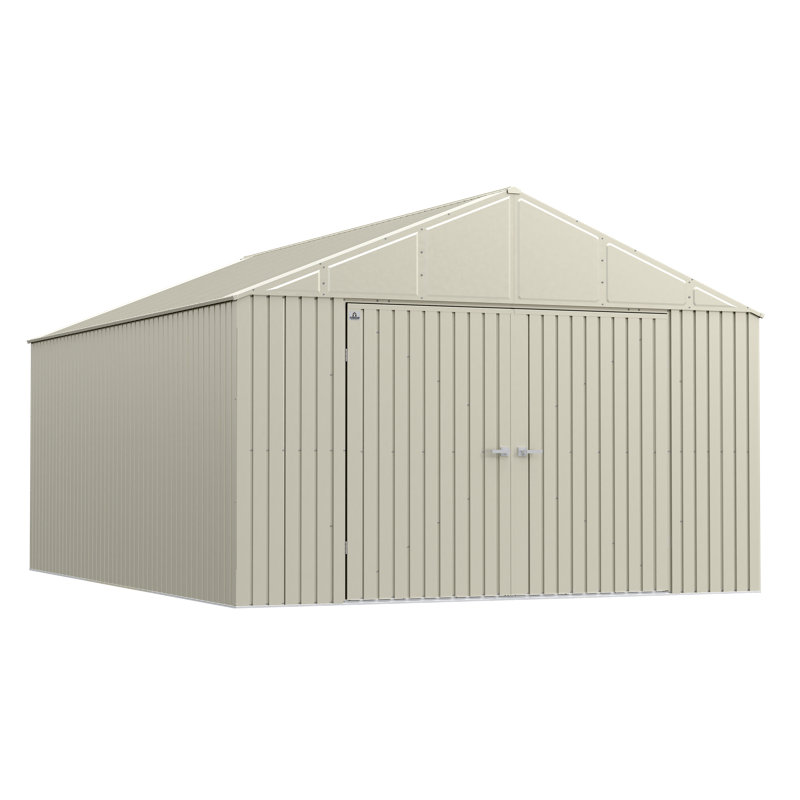 Remise de rangement en acier Elite, 12 x 16, gris froid, Gris froid