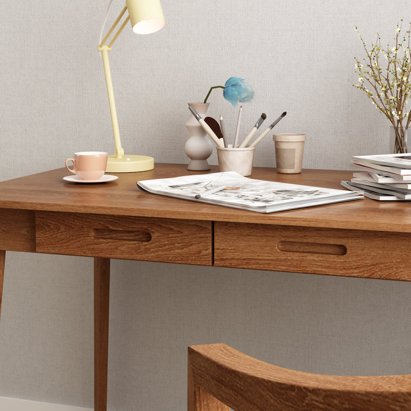 Baggio Solid Wood Base Writing Desk