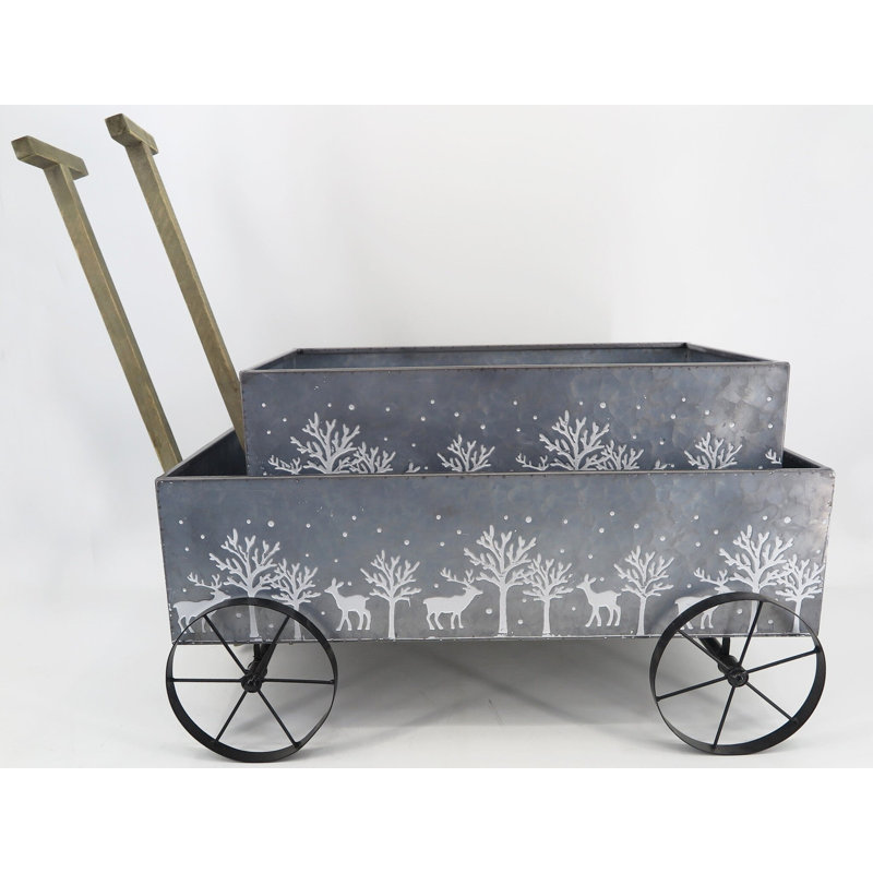 Carlicia Metal Statue Planter