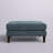 Rio 32 Inch Modular Ottoman, Box Cushion Seat, Wood Legs, Slate Blue Fabric-2139065514
