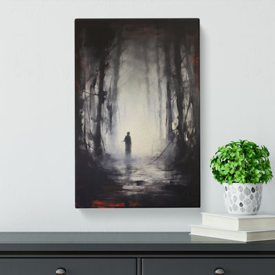 Forest Gestural - Wrapped Canvas