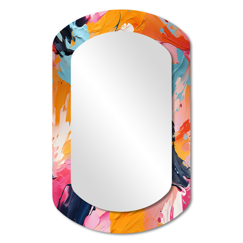 Miroir mural moderne et irrégulier, 31 po x 19 po