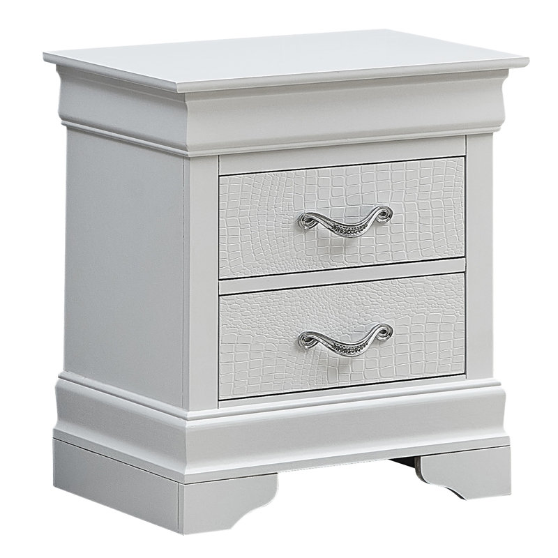 Graceful Transitional Nightstand With Exceptional Functionality And Timeless Appeal