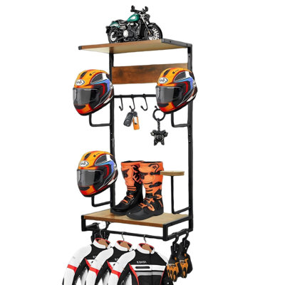 Support mural pour casque de moto