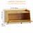 Bamboo Bread Box For Kitchen Countertop