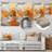Orange And Beige Echoes Of Modern Shapes I - Abstract Metal Wall Art-688195635