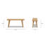Hawley 41.5" Solid Red Oak Wood Bench-213528016-213528018