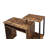 Lyphre Weathered Oak & Black Finish Computer Desk (Not Including Office Chair)-1801532003