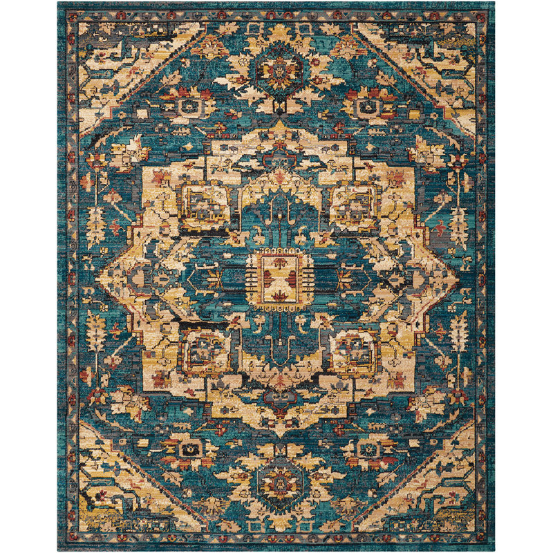 Floral Indoor Rug, Rectangle 8' x 10'6"