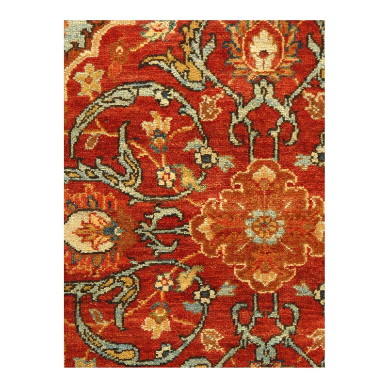 One-of-a-Kind Rectangle 9'1" X 12'1" Hand Knotted Area Rug