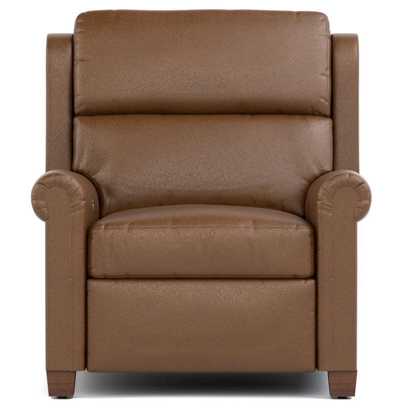 Woodlands Small Roll Arm Wall Recliner, Selvano Bark, No, Power - Push Button