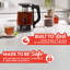 Gourmia 1.7 Litre Electric Glass Kettle With Removable Infuser And Keep Warm